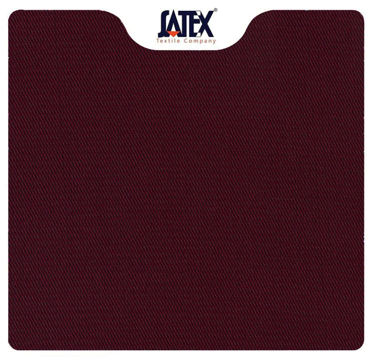 «پارچه کجراه زرشکی با بافت مورب»