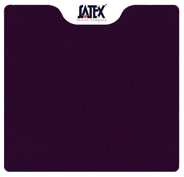 «پارچه کجراه بادمجونی با بافت مورب»