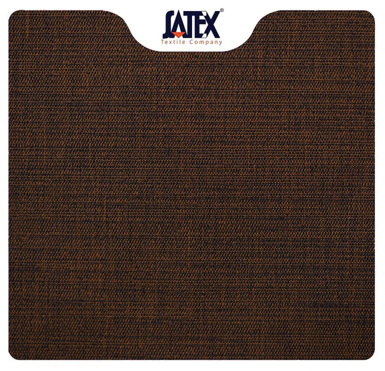 «پارچه ملانژ صنعتی قهوه ای با بافت ریز و یکنواخت»