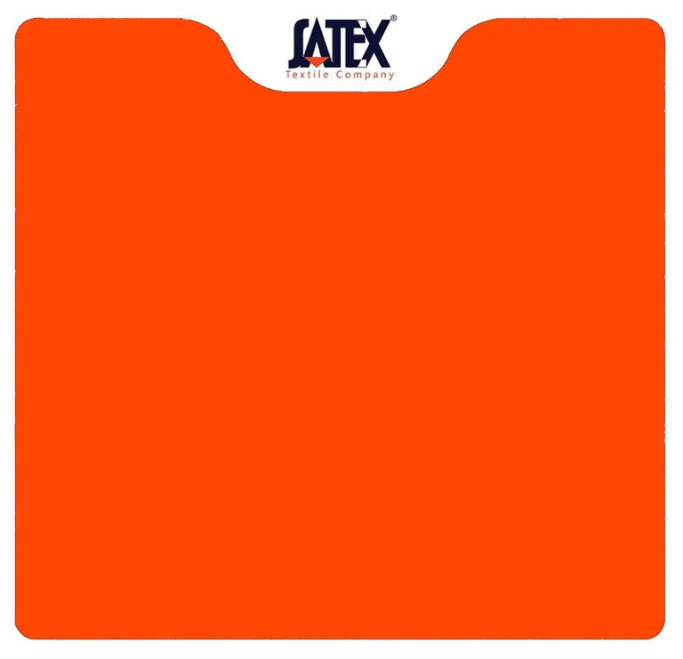 «پارچه ترانزیت رنگ نارنجی، نمای نزدیک از بافت پارچه مناسب پارچه ماشین های ترانزیت »