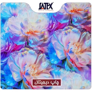 "Digital printing on fabric with high-resolution colors and detailed design"