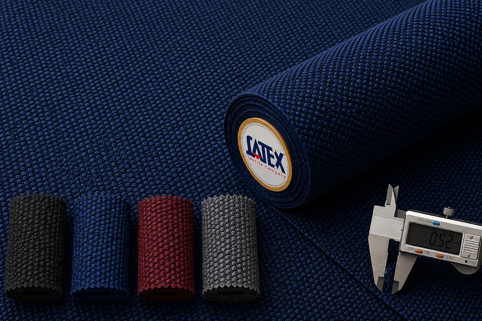 SATEX industrial fabrics customized by width, GSM, color, and technical specifications for waterproof and industrial textile applications